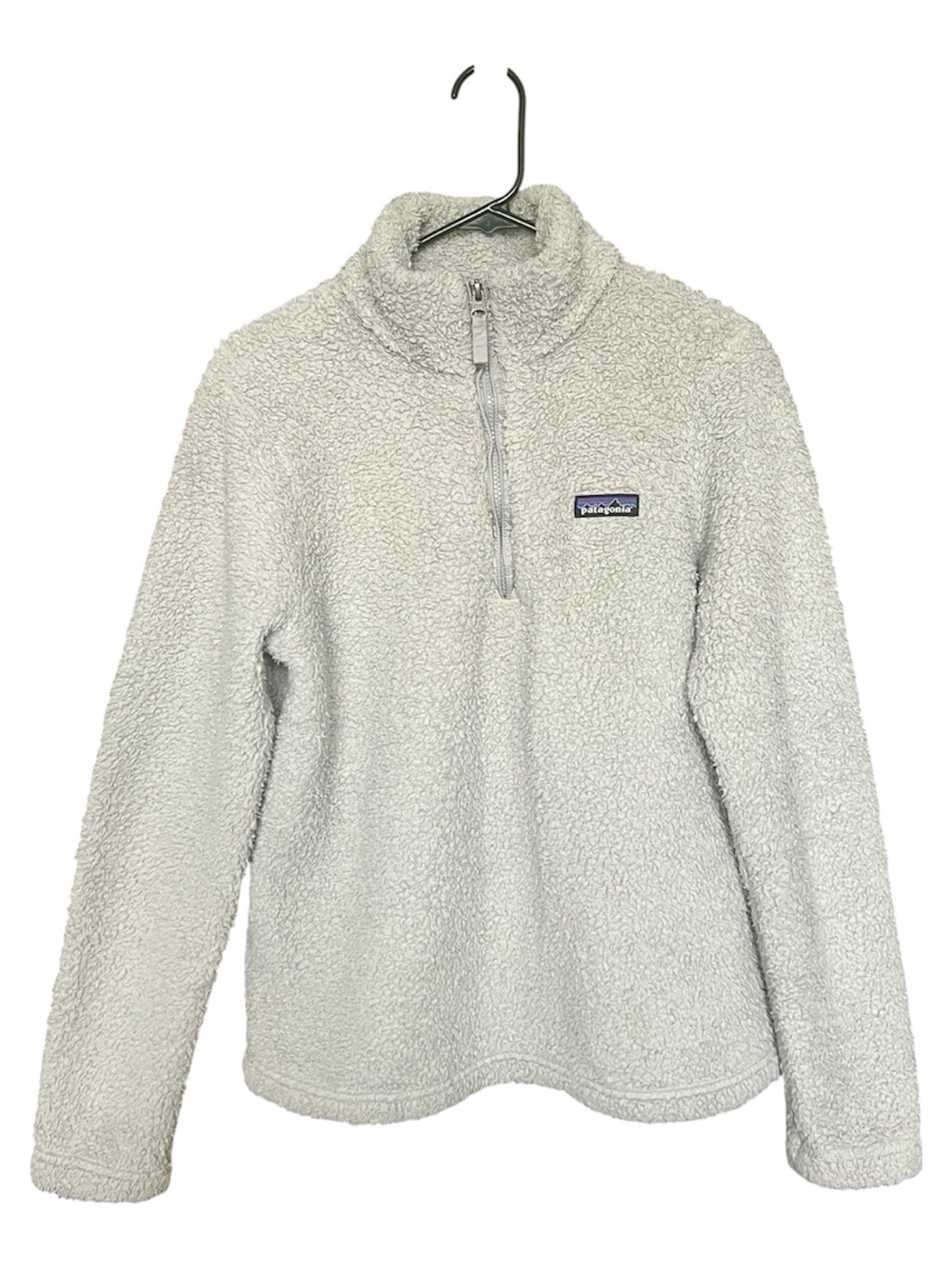 Patagonia Los Gatos 1/4 Zip Gray Fleece Top Gorpcore Outdoors Cabincore SZ M